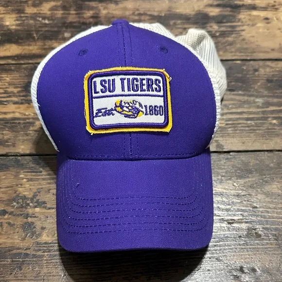 LSU Tigers Purple & White Trucker Hat - Picture 1 of 2